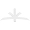 Ekena Millwork Davenport Architectural Grade PVC Gable Bracket, 60"W x 25"H x 2"D x 4"F, 10/12 Pitch GBP060X25X0204DAV00 - alternate 3